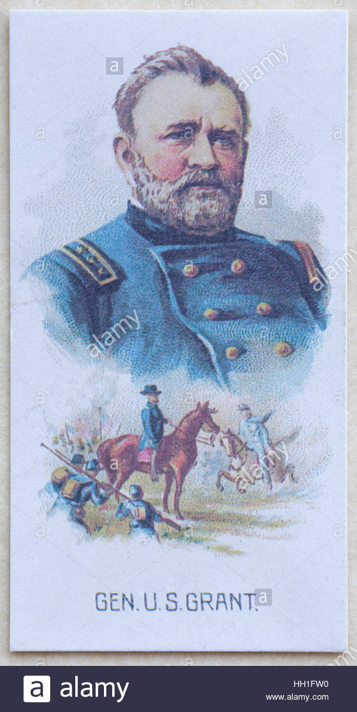 General Ulysses S. Grant, 1822 – 1885, 18th President of the United States of America and General of the United States Army in the mid 1800s Stock Photo