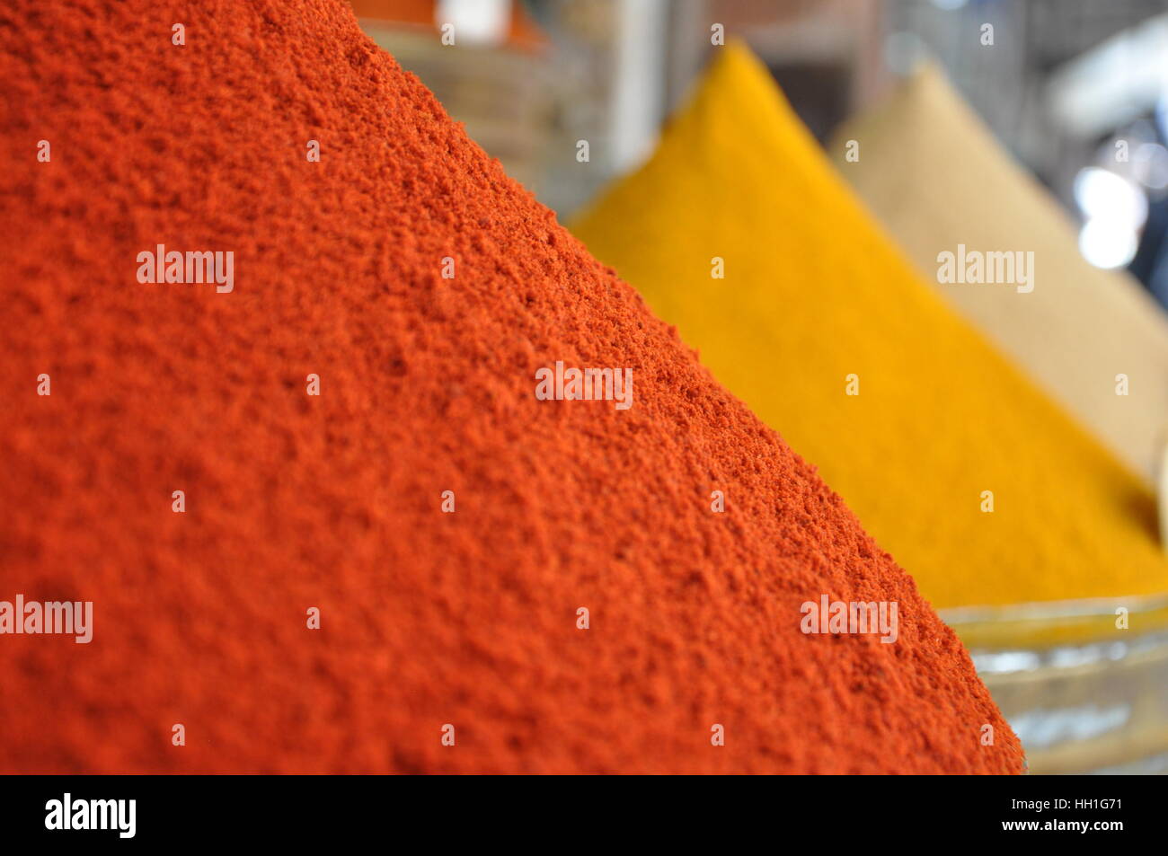 Spice market in Marrakech, Morocco Stock Photo
