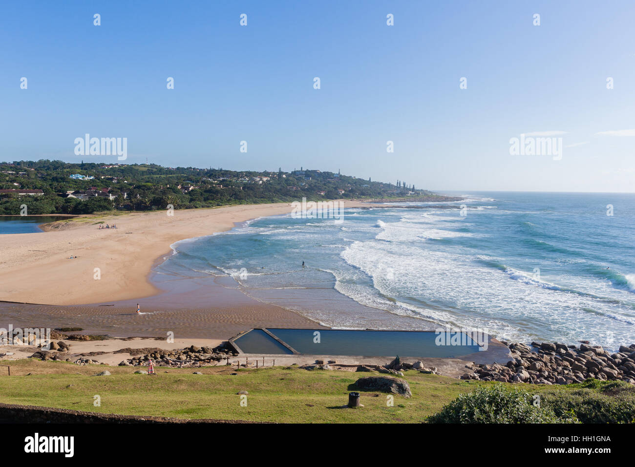 Southbroom beach ocean waves tidal pool river lagoon scenic holiday