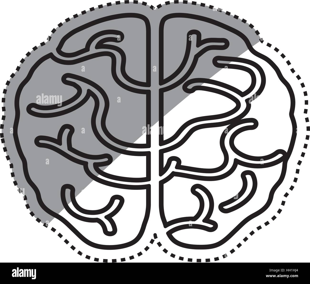 Isolated human brain icon vector illustration graphic design Stock ...