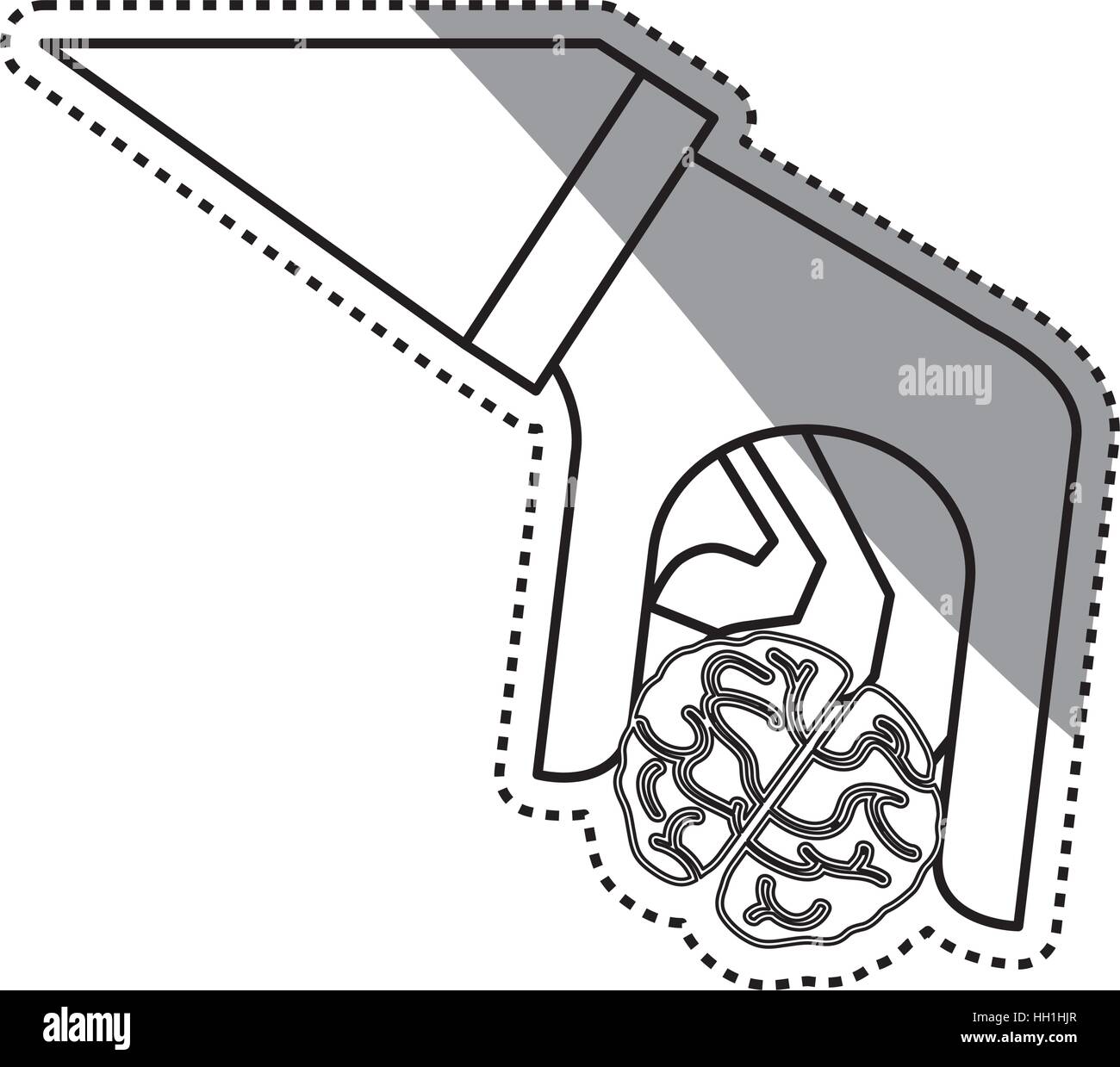 Isolated human brain icon vector illustration graphic design Stock ...