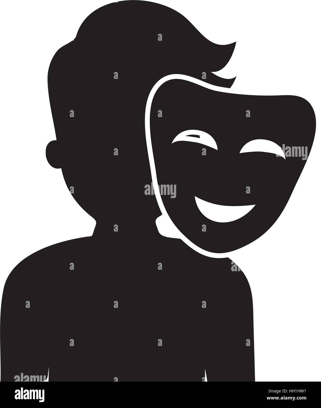 Man faceless head icon vector illustration graphic design Stock Vector ...