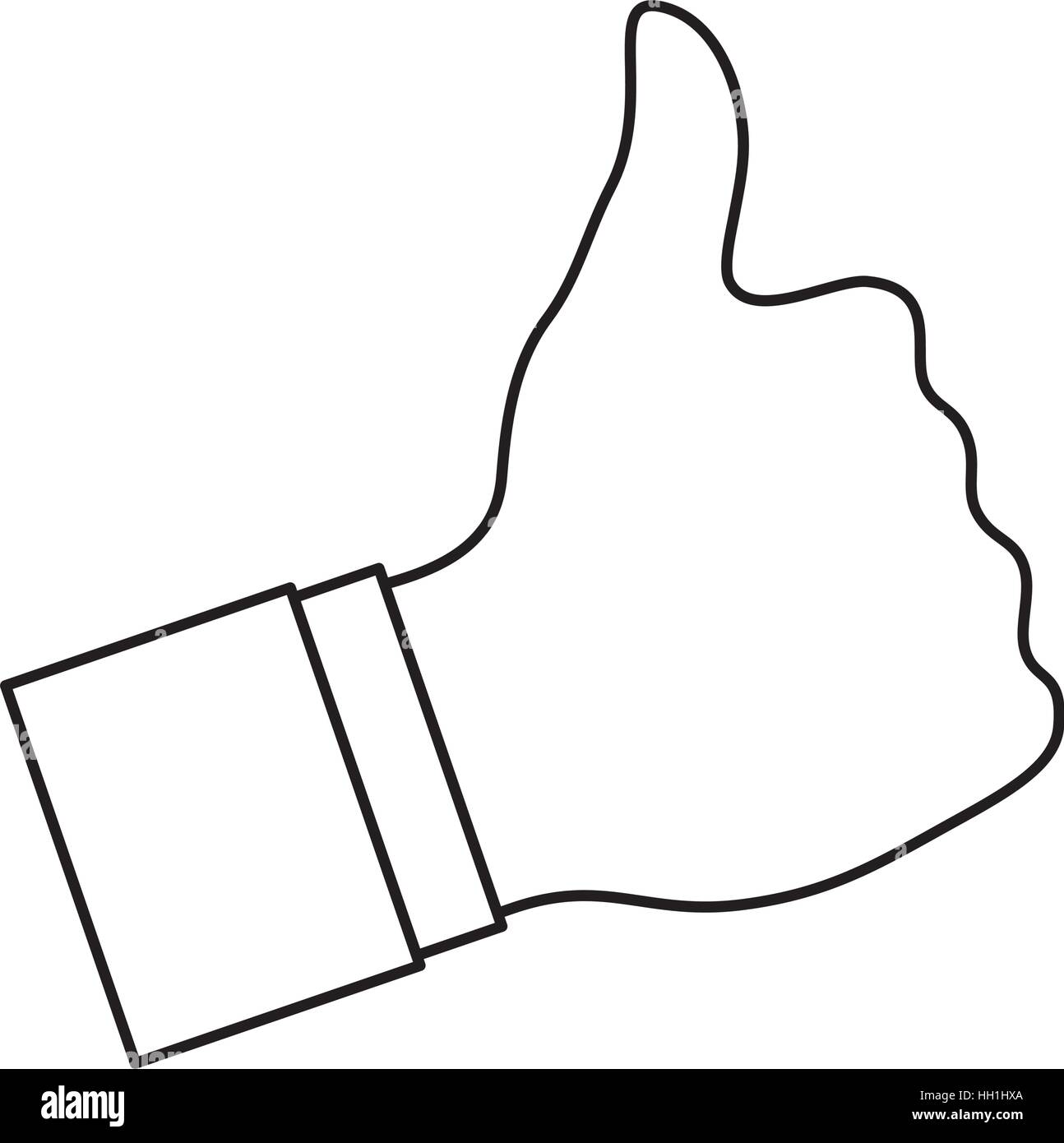 hand like thumb up icon vector illustration graphic design Stock Vector ...