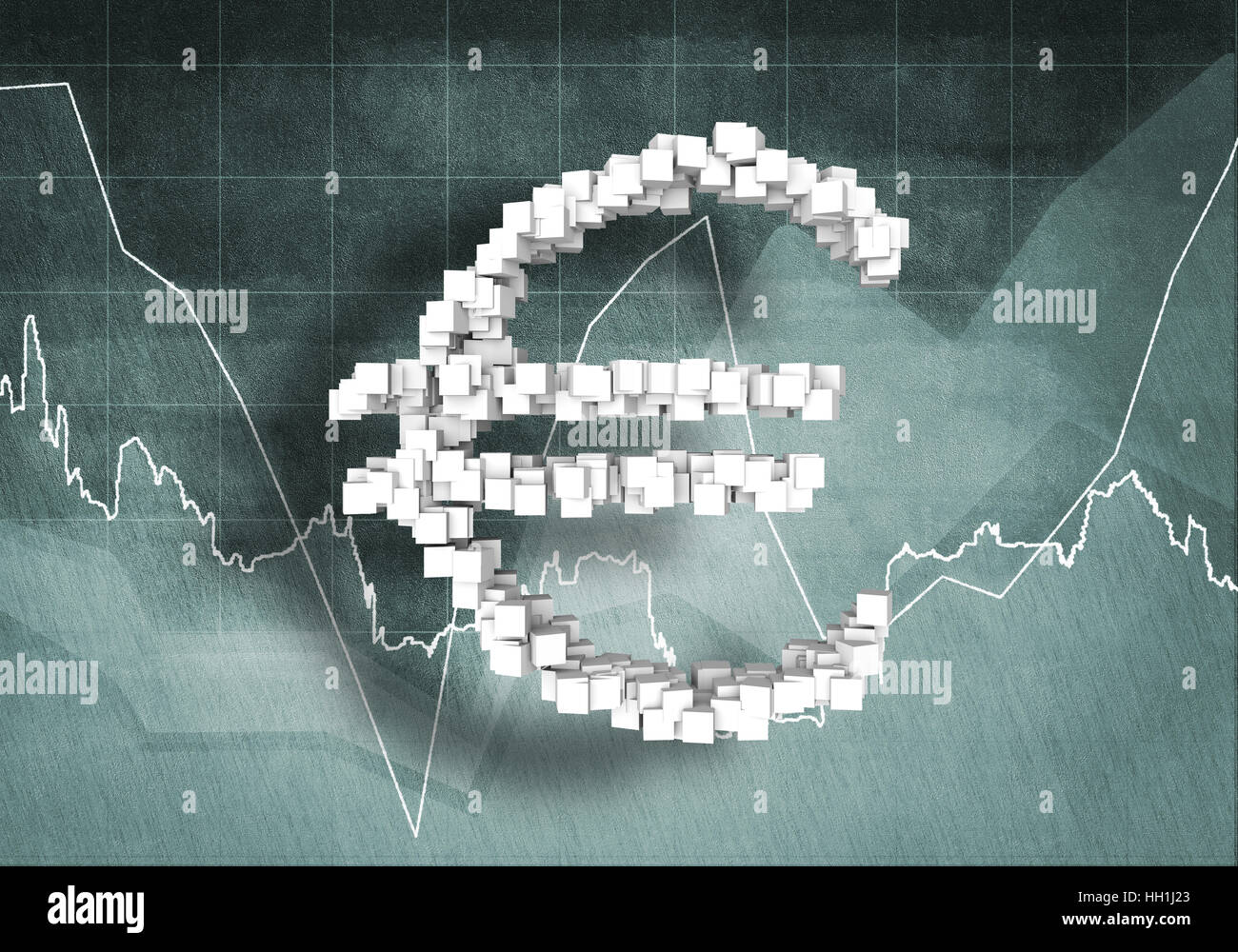 Euro currency rate, 3D rendering Stock Photo - Alamy