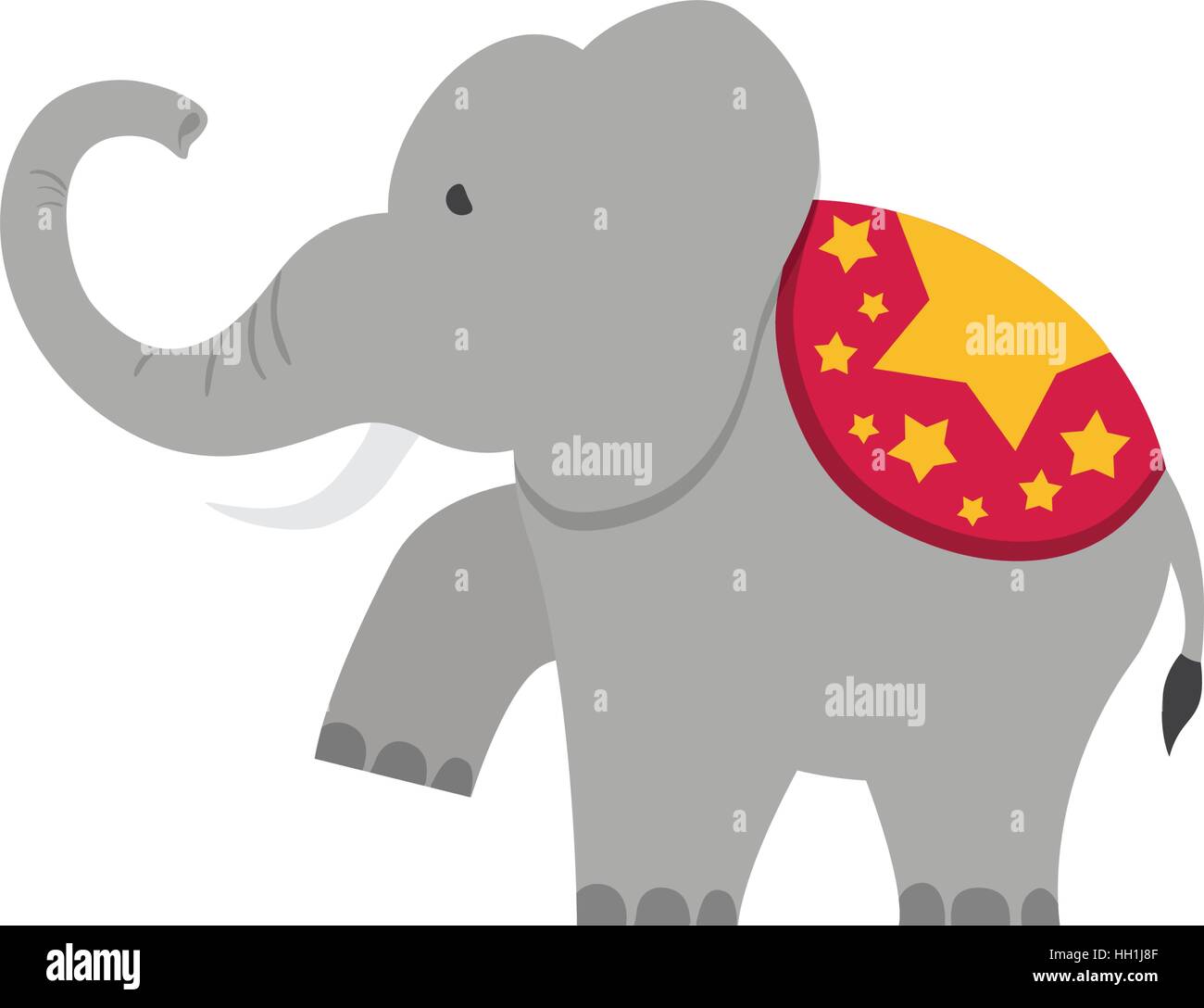 circus elephant cartoon icon vector illustration graphic design Stock ...
