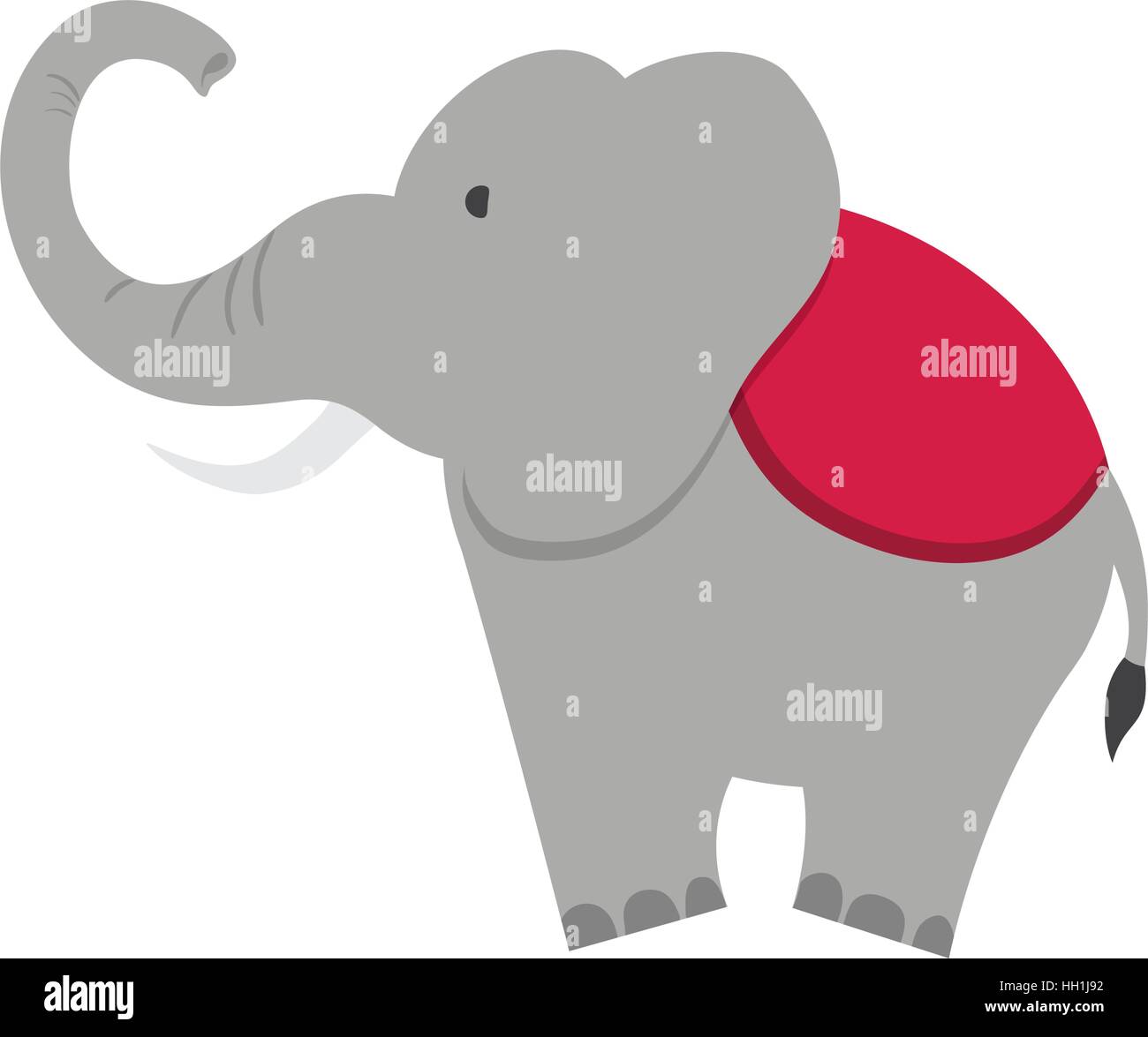 circus elephant cartoon icon vector illustration graphic design Stock ...