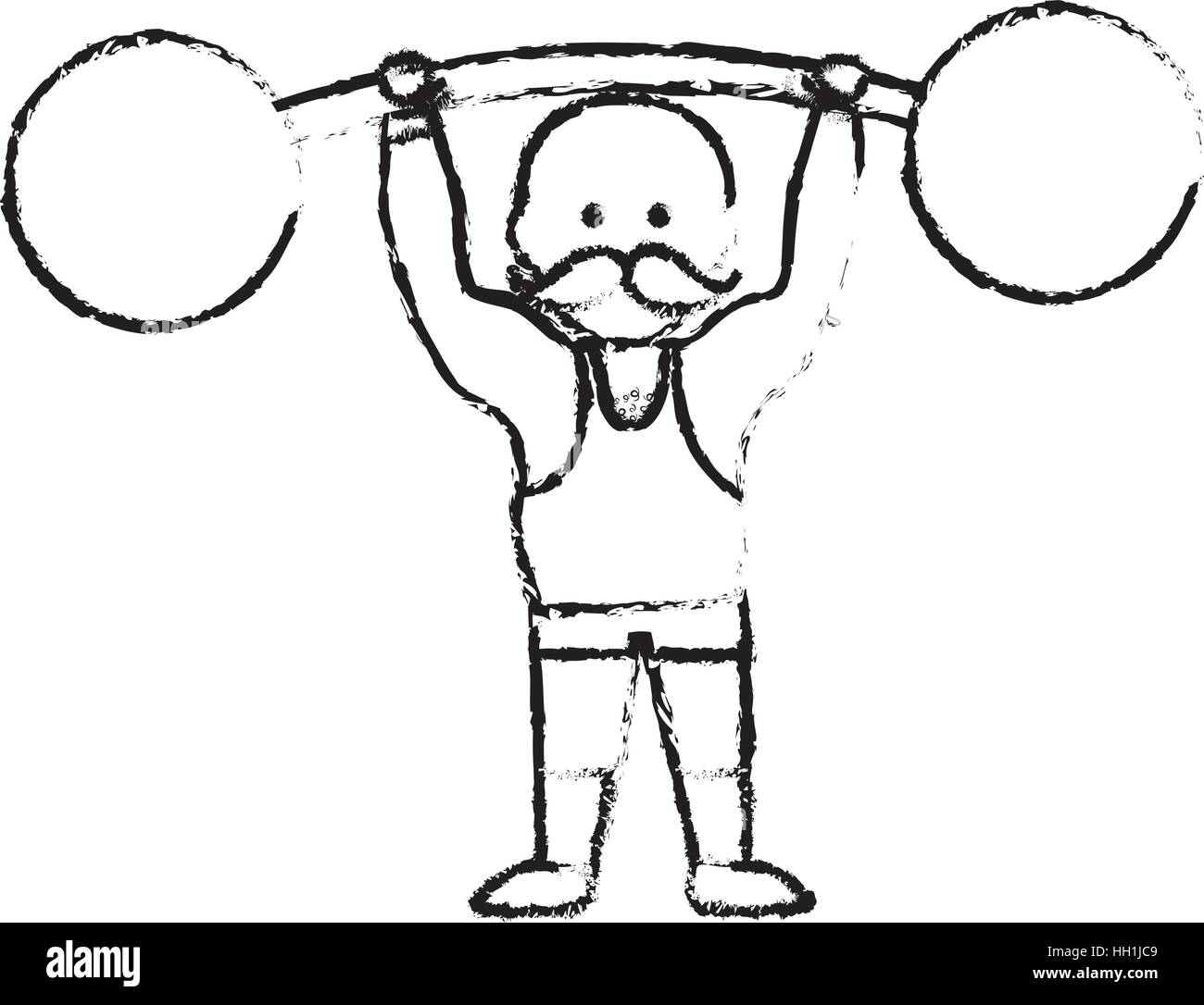 Strong man circus Black and White Stock Photos & Images - Alamy