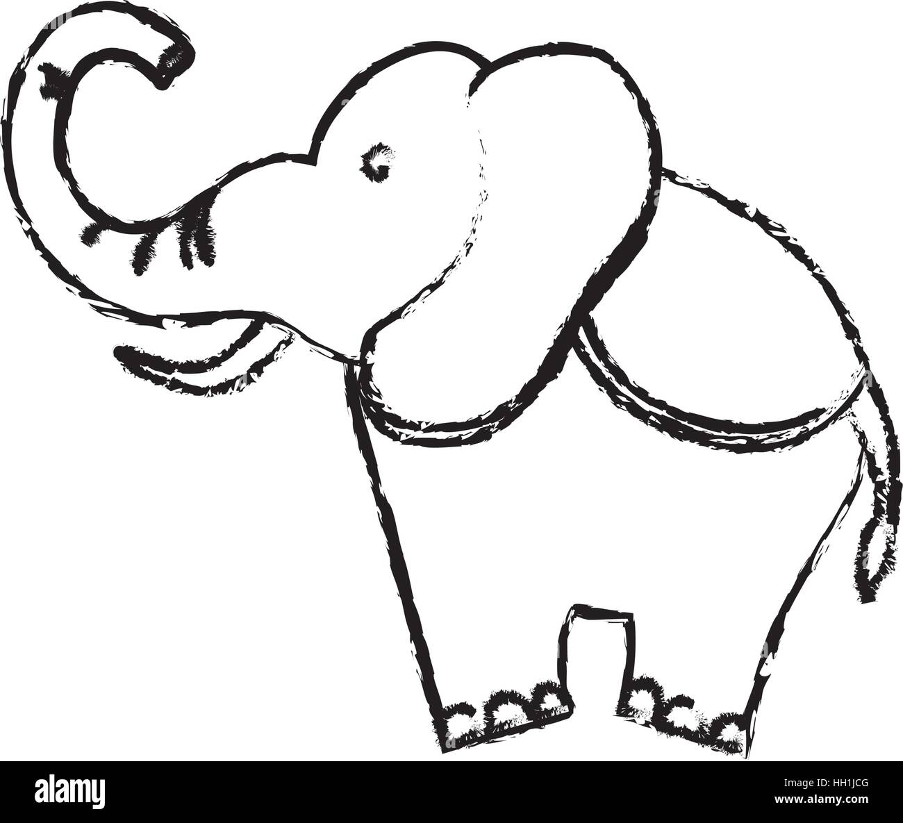 circus elephant cartoon icon vector illustration graphic design Stock ...