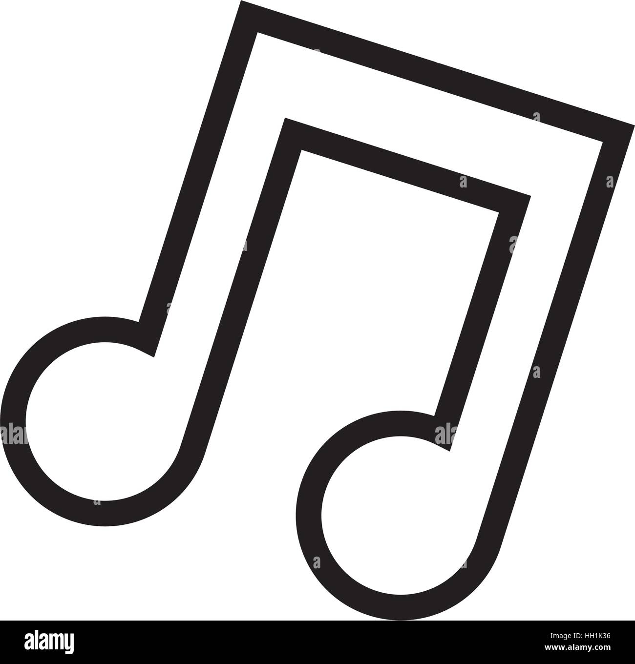 Music note symbol Stock Vector Image & Art Alamy