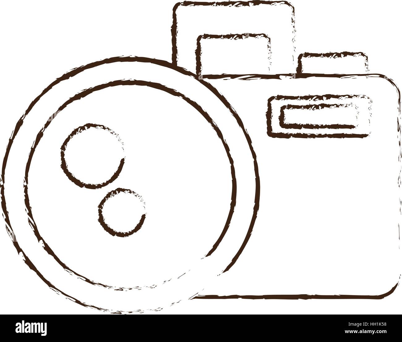 Cool camera sketch vector image awesome drawing' Small Buttons | Spreadshirt