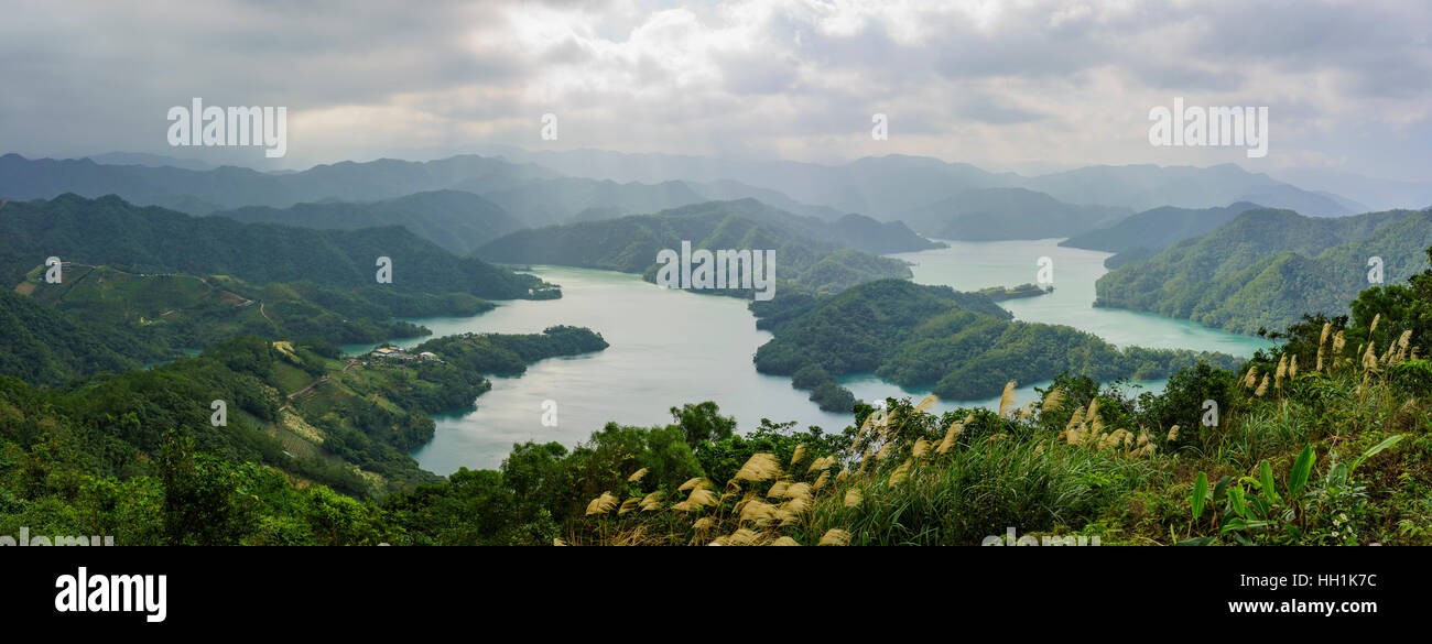 The beautiful Thousand Island Lake of New Taipei City, Taiwan Stock Photo