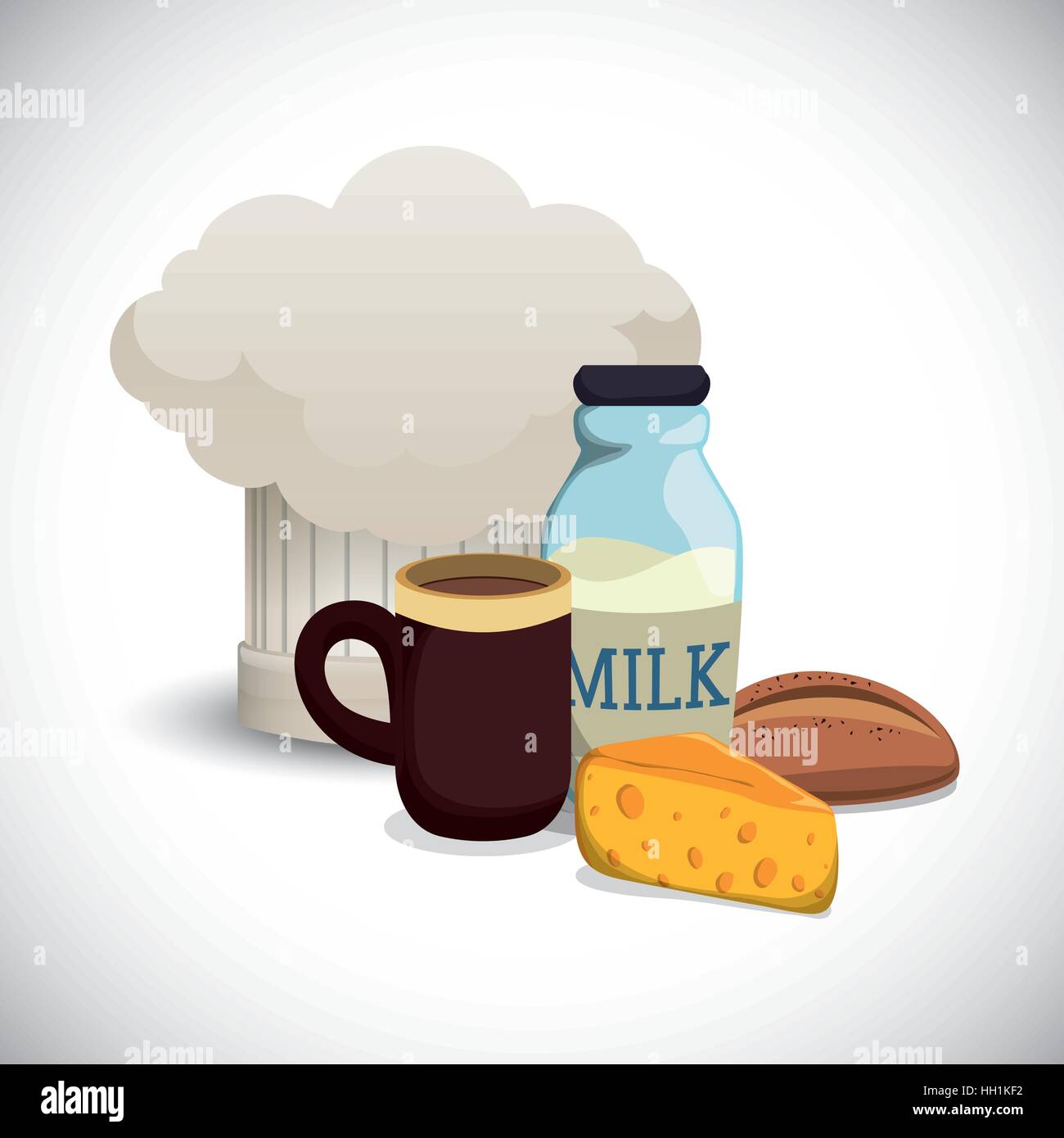 collection breakfast ingredients hat chef Stock Vector Image & Art Alamy