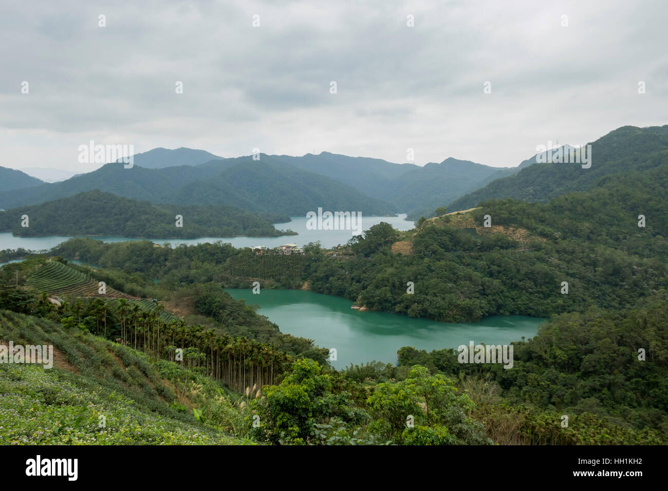 The beautiful Thousand Island Lake of New Taipei City, Taiwan Stock Photo