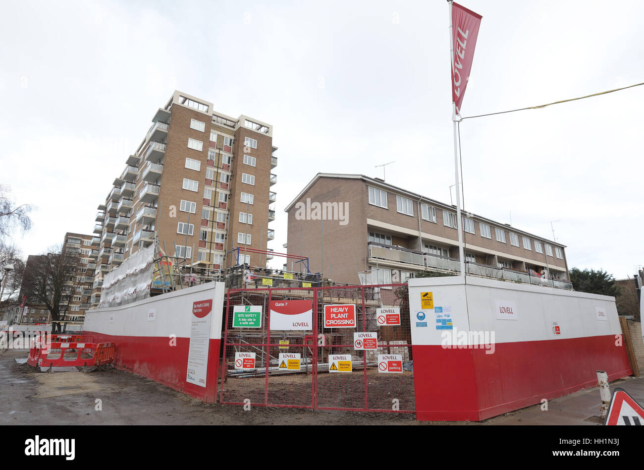 Embargoed to 0001 Monday January 16 General view of redevelopment work