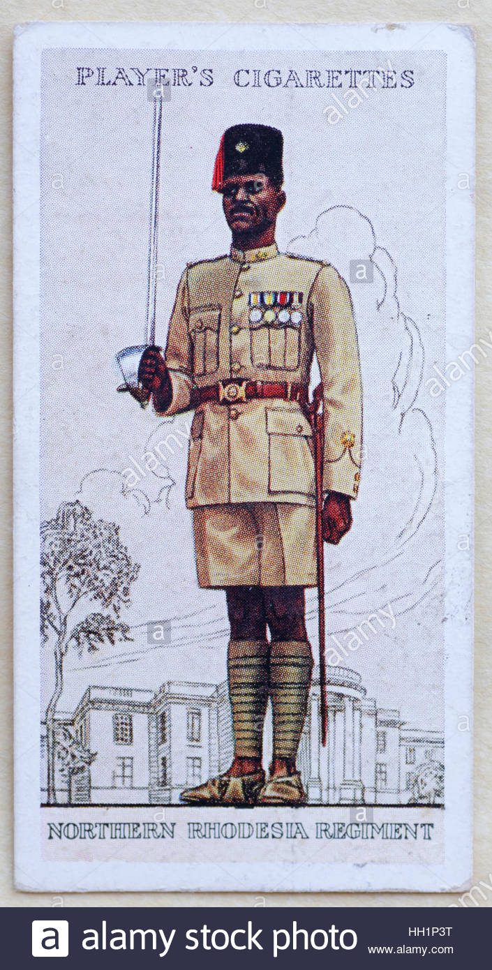 Northern Rhodesia Regiment in uniform Stock Photo