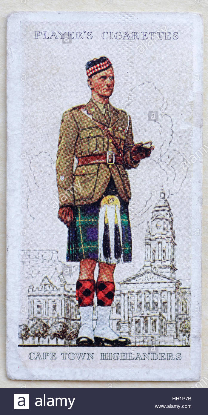 Cape Town Highlanders in uniform Stock Photo