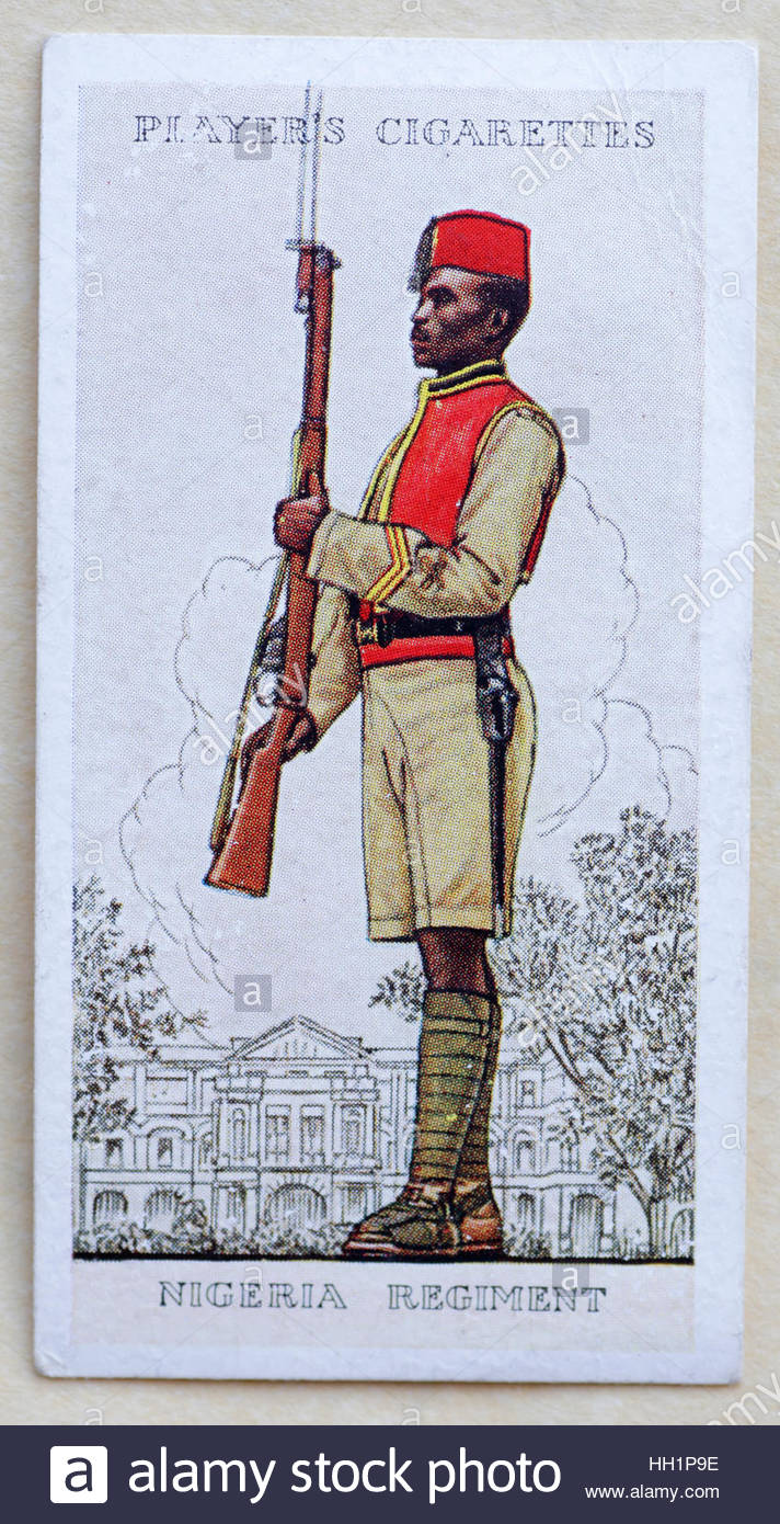 Nigeria Regiment in Uniform Stock Photo