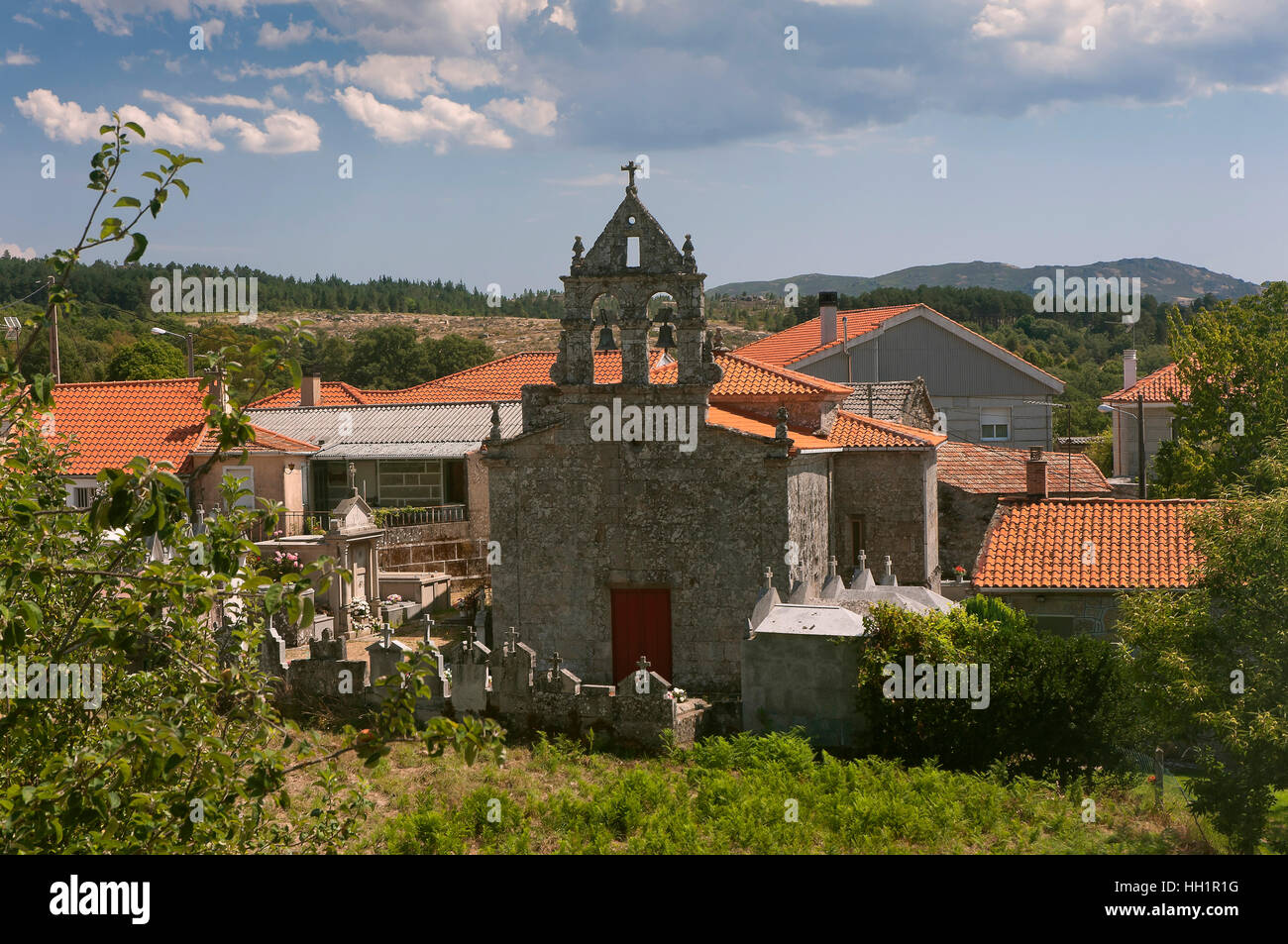 Village of As Maus de Salas , Muiños, Orense province, Region of Galicia, Spain, Europe Stock Photo