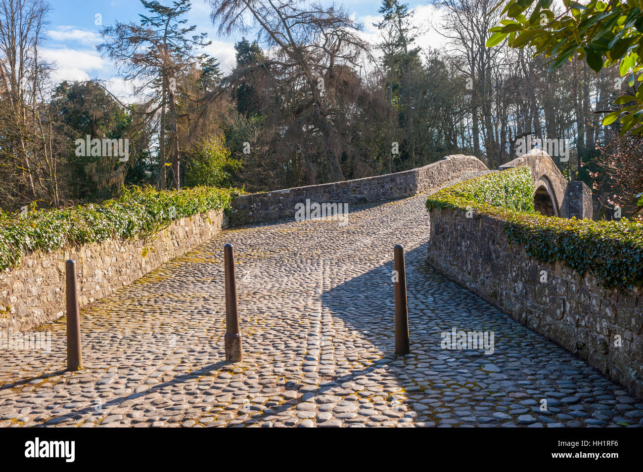 Brig O doon at Alloway ayrshire. Scotland made famous by Robert Burns poem Tam O Shanter Stock Photo