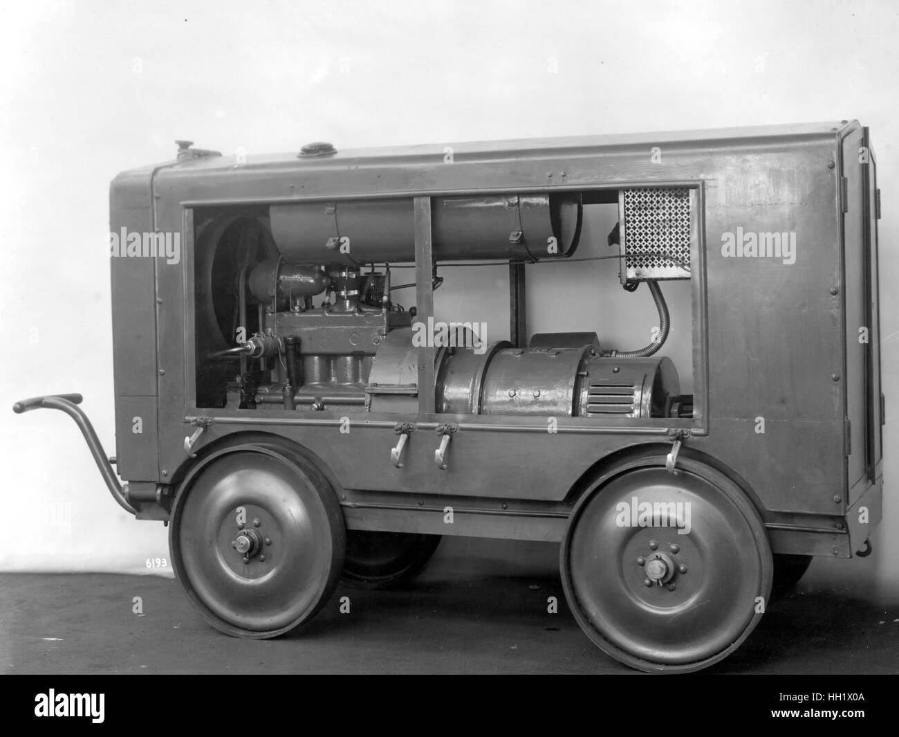 1930 - 40. Fiat - Ansaldo machine. Train components. Stock Photo