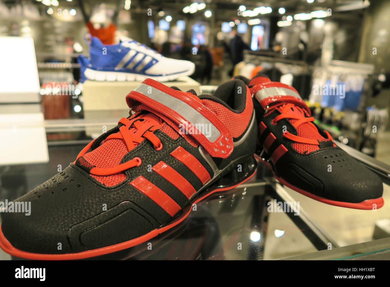 Adidas shoes display hi-res stock photography and images - Alamy