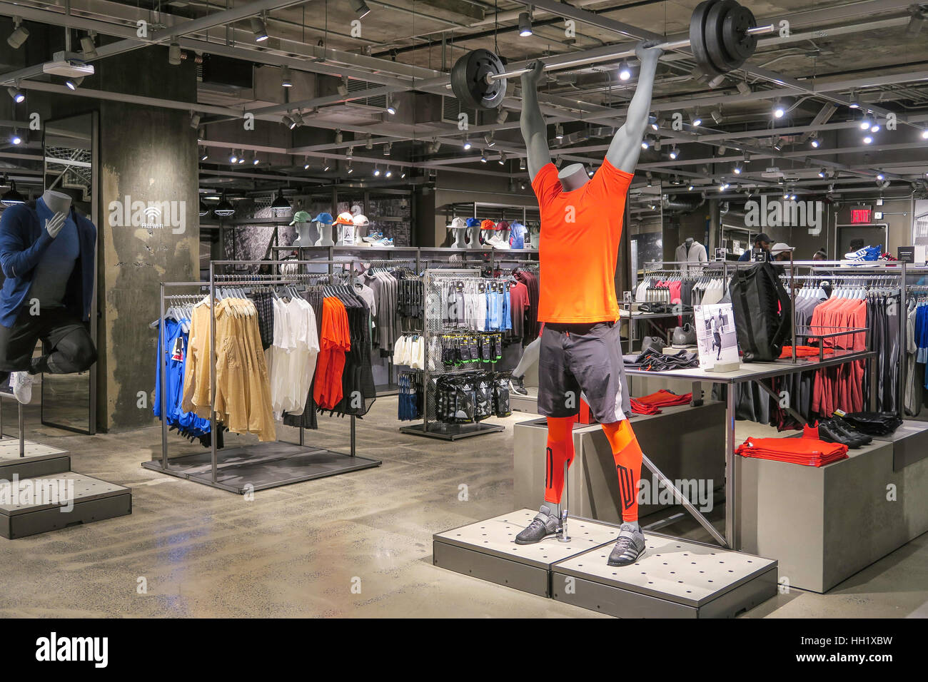 Adidas Brand Center, Fifth Avenue, NYC, USA Stock Photo - Alamy