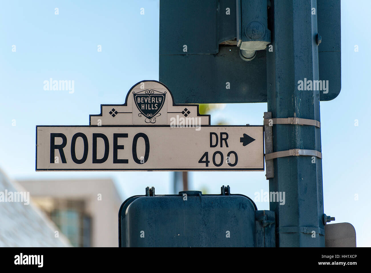Rodeo Drive Street Sign, Ornate Signage, Beverly Hills by Wernher Krutein