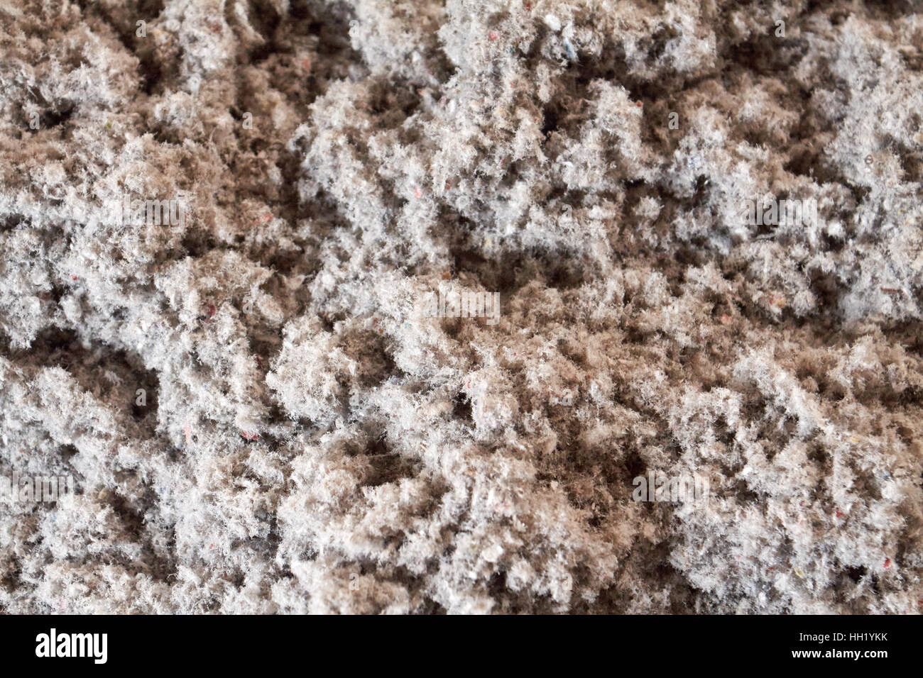 ecofriendly cellulose insulation made from recycled paper Stock Photo