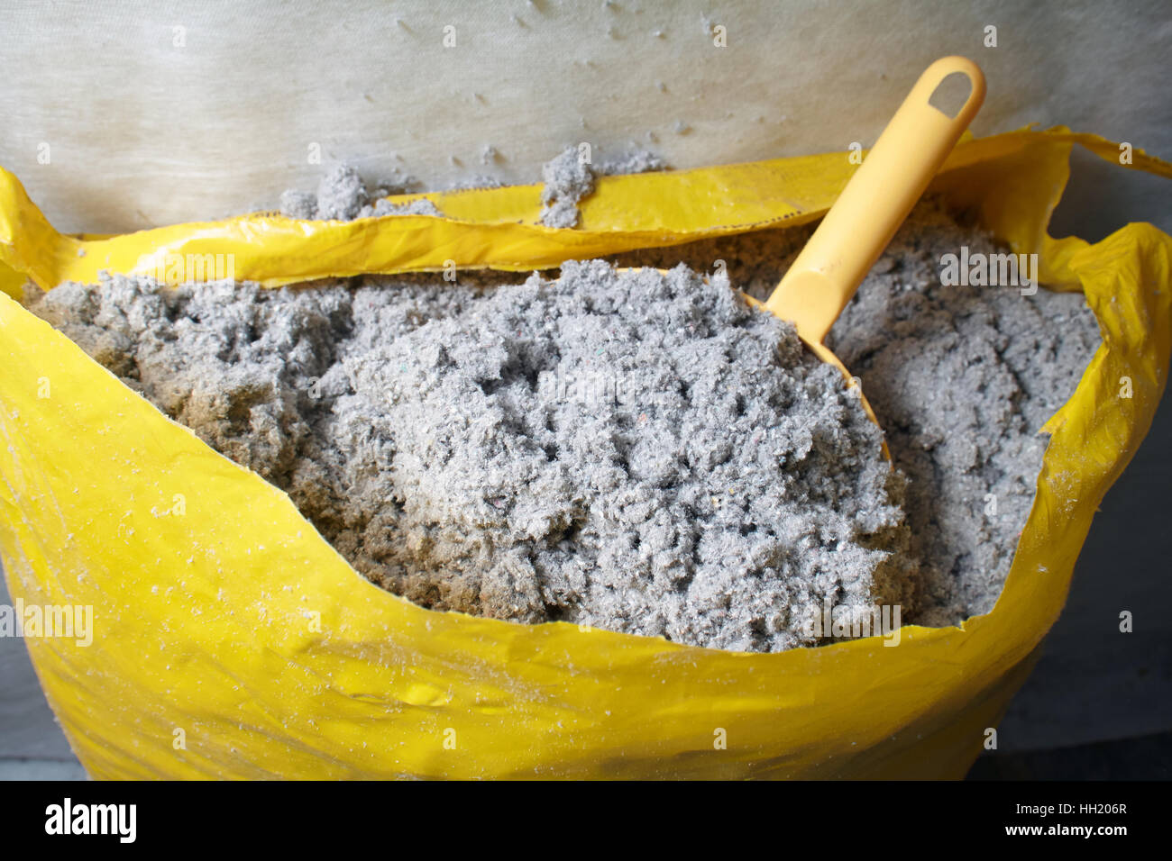 cellulose insulation made from recycled paper Stock Photo Alamy