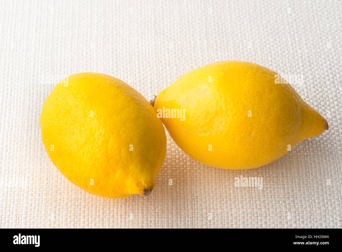 lemons on a table Stock Photo