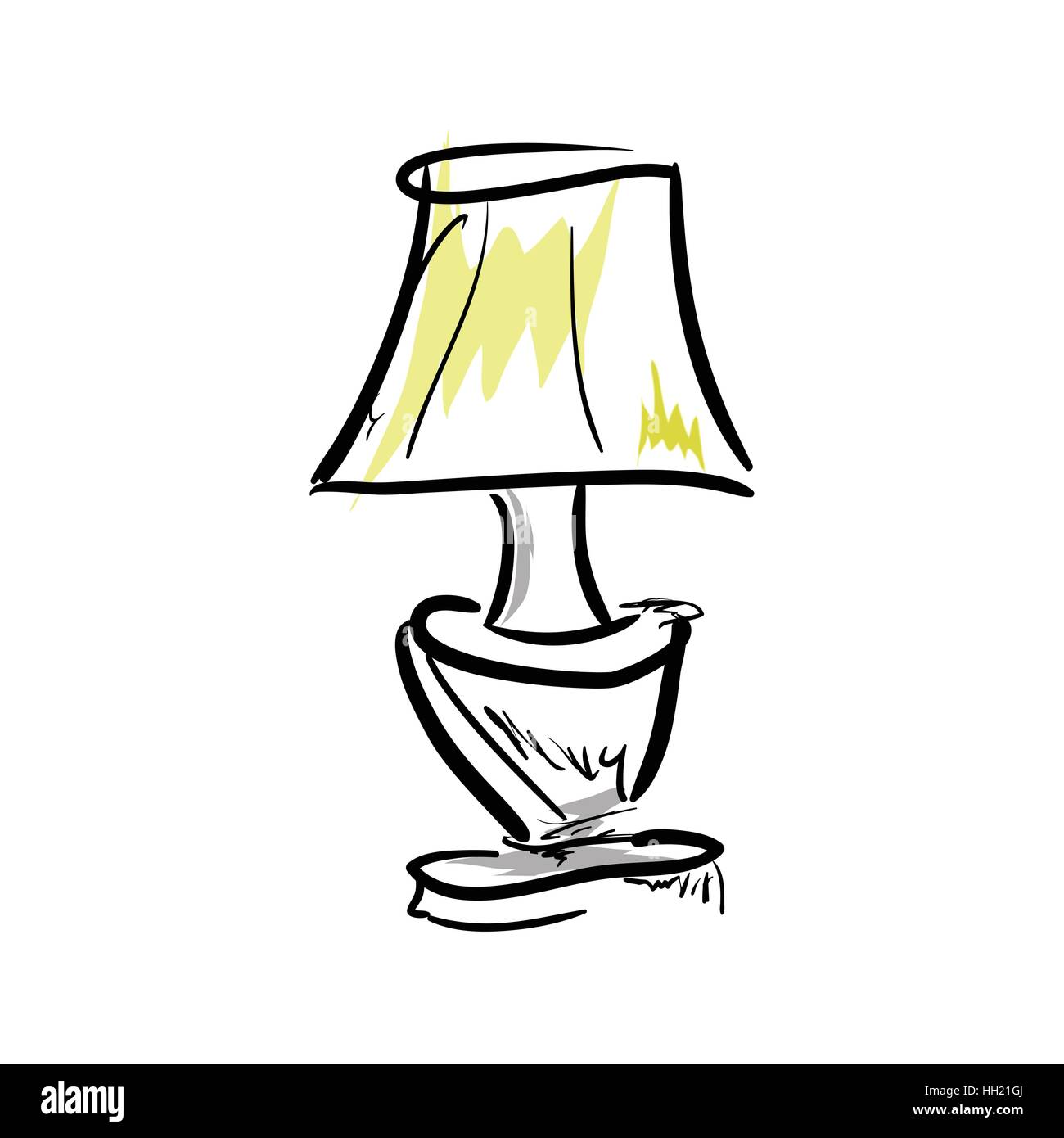 Lamp light cartoon hi-res stock photography and images - Alamy