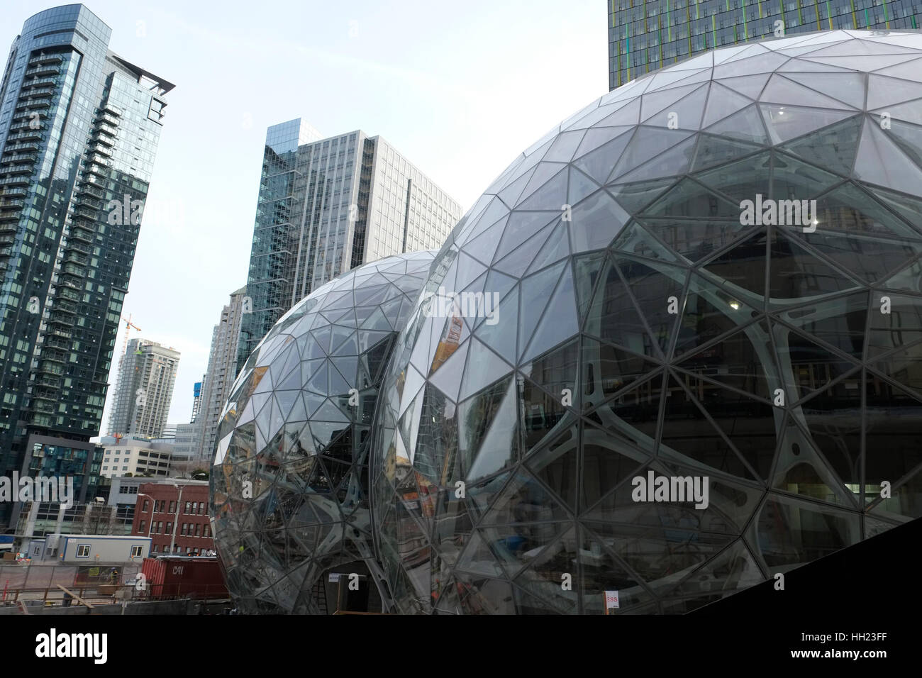 Amazon Spheres in downtown Seattle Stock Photo Alamy