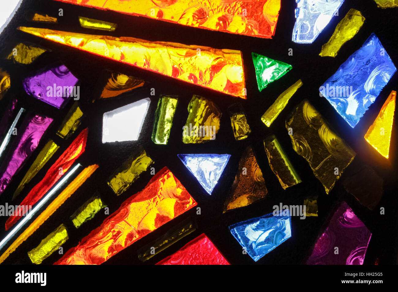 Photograph of a colorful stained glass window texture Stock Photo Alamy
