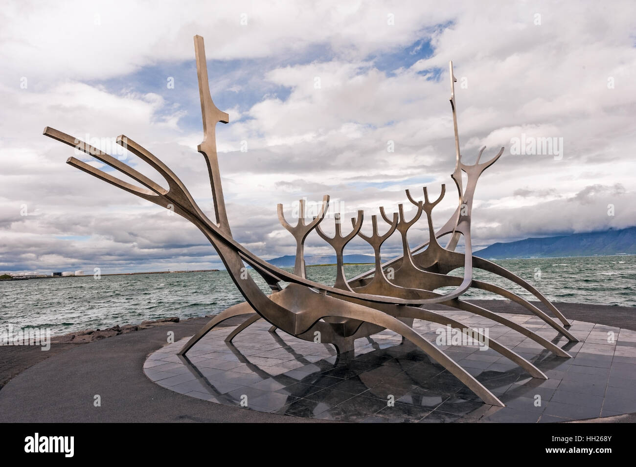 Viking ship metal sculpture reykjavik hires stock photography and