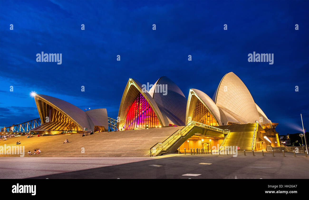 Sydney Opera House at night Stock Photo Alamy Sydney Opera House at night Stock Photo Alamy