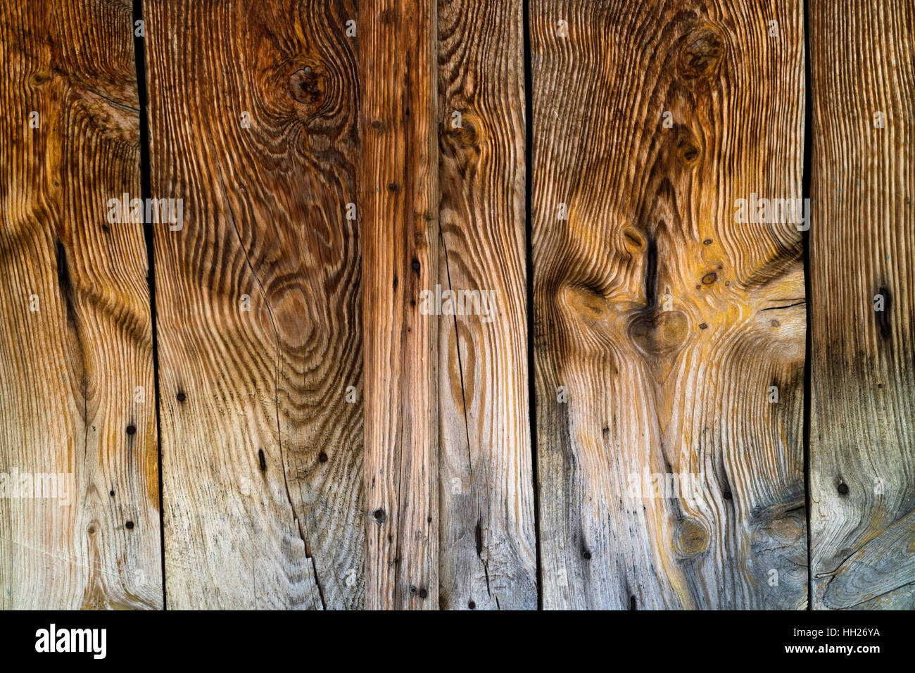 Aged wooden surface full frame Stock Photo