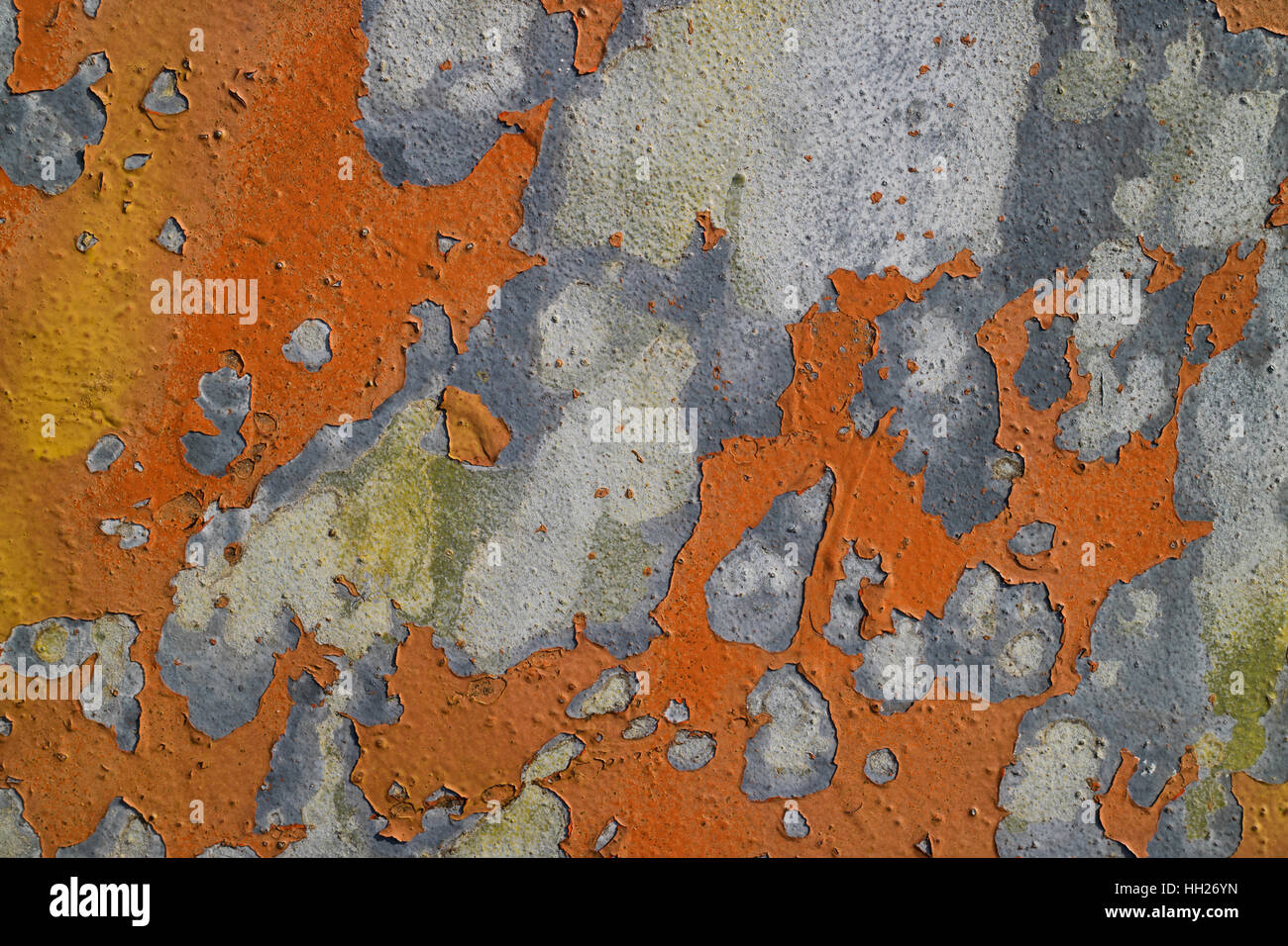 Weathered paint surface Stock Photo