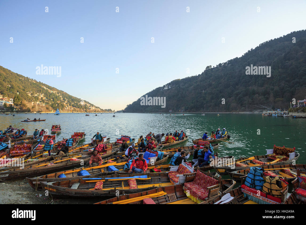 Nainital Lake (Uttarakhand, India) Stock Photo