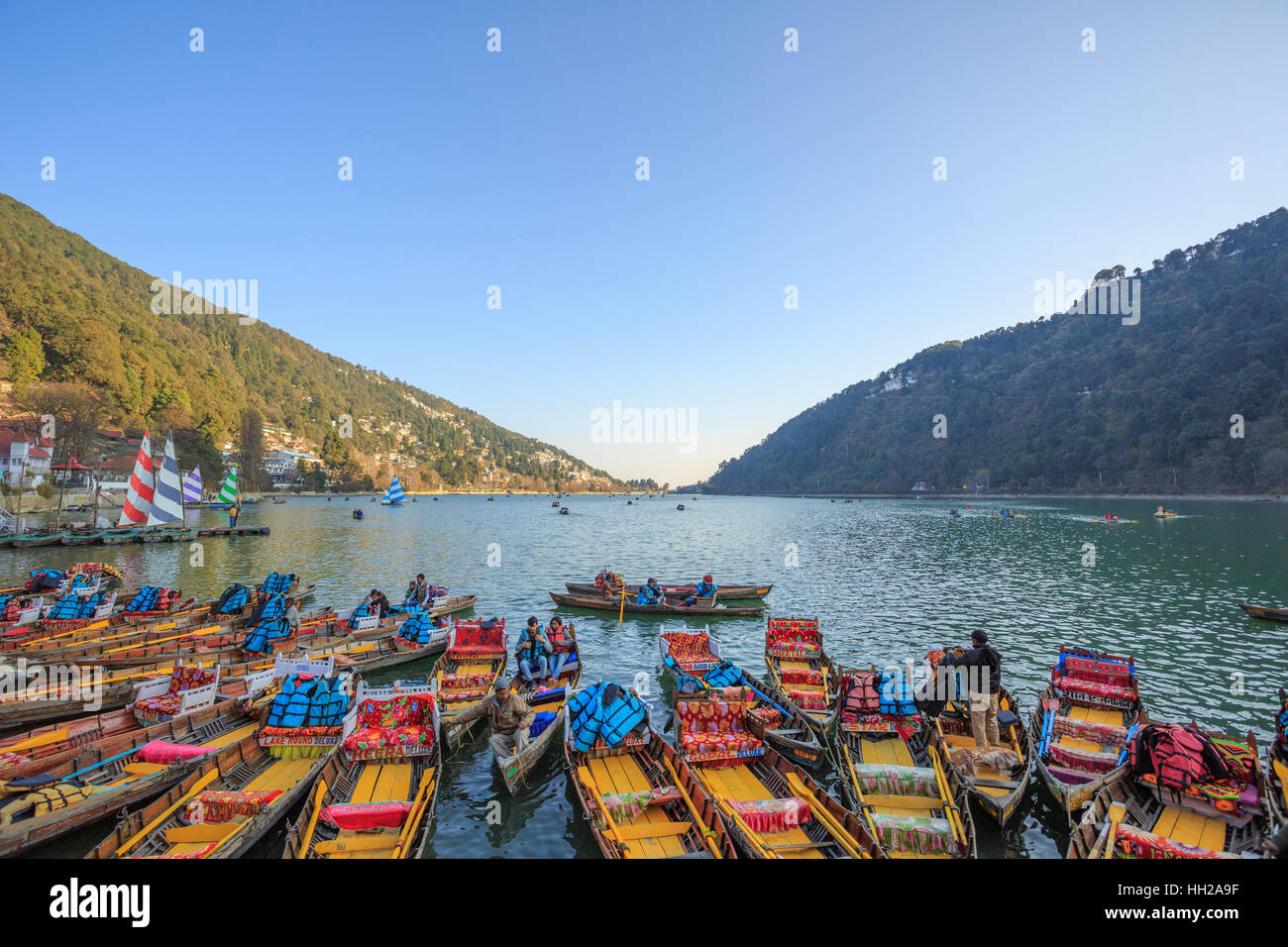 Nainital Lake (Uttarakhand, India) Stock Photo