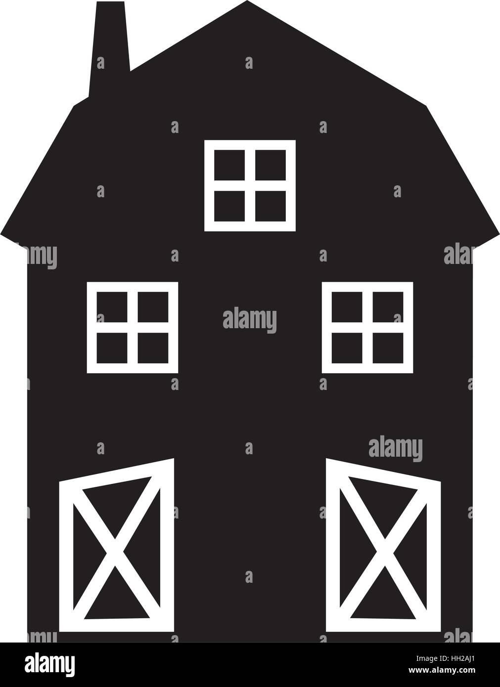 farm stable isolated icon vector illustration design Stock Vector Image ...