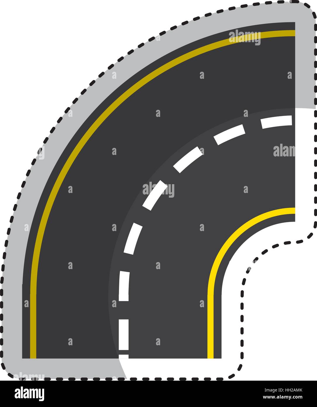 road street isolated icon vector illustration design Stock Vector Image ...