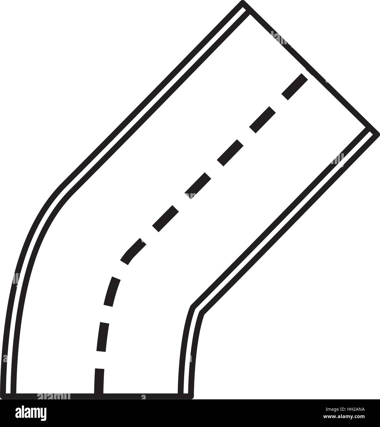 road street isolated icon vector illustration design Stock Vector Image ...