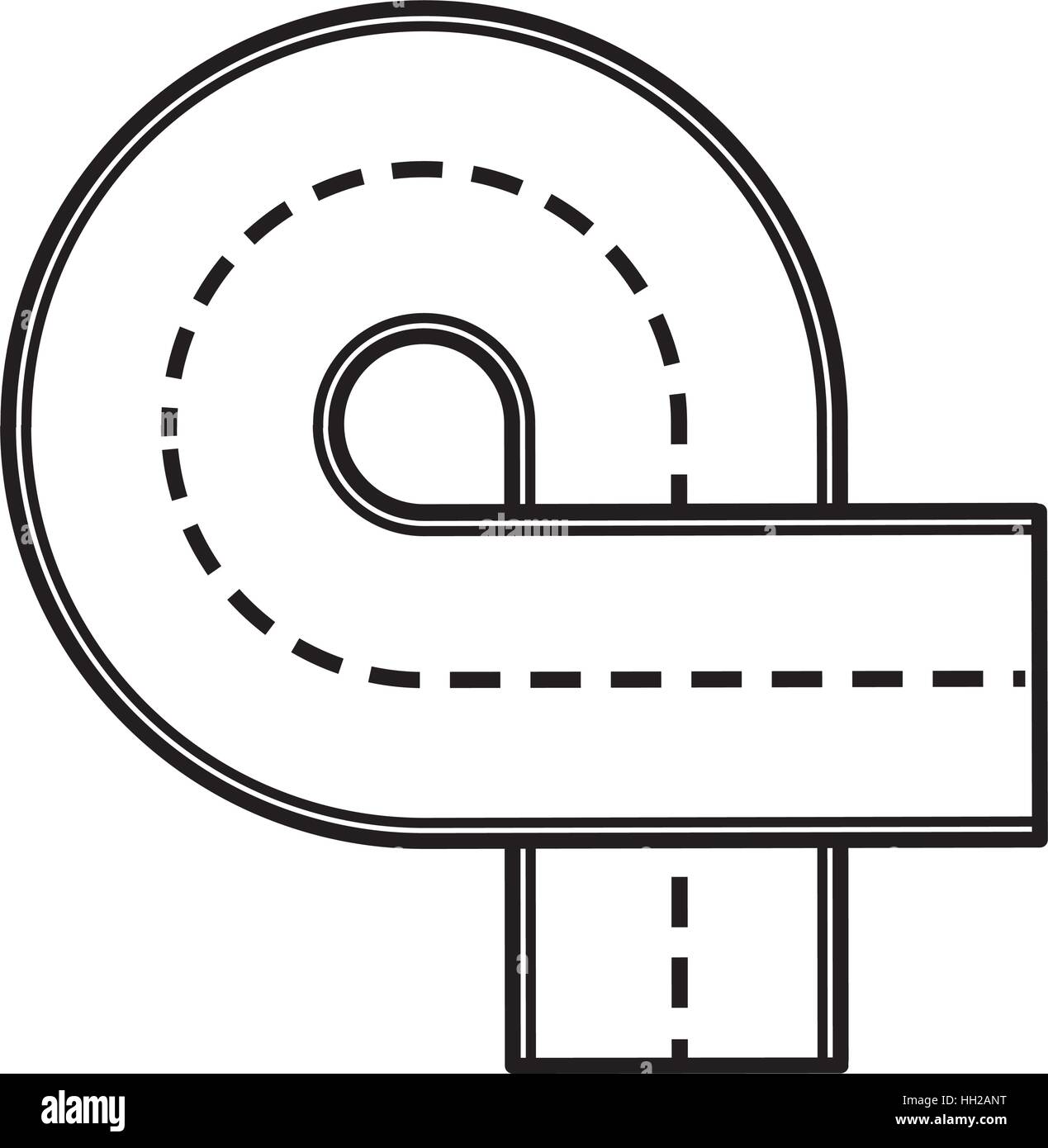 road street isolated icon vector illustration design Stock Vector Image ...