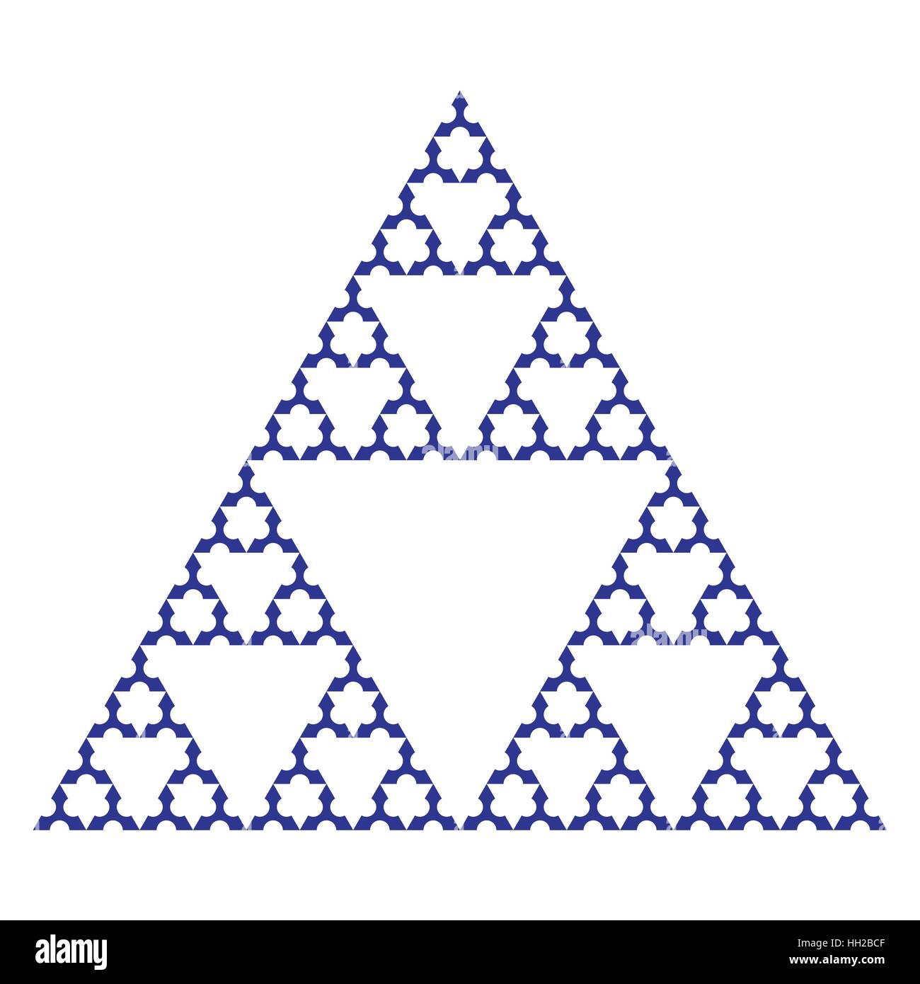 sierpinski-triangle-using-shuriken-shape-without-center-fractal-vector-fourth-iteration-stock-vector-image-art-alamy