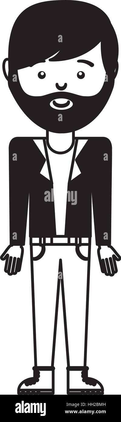 young man casual style vector illustration design Stock Vector Image ...