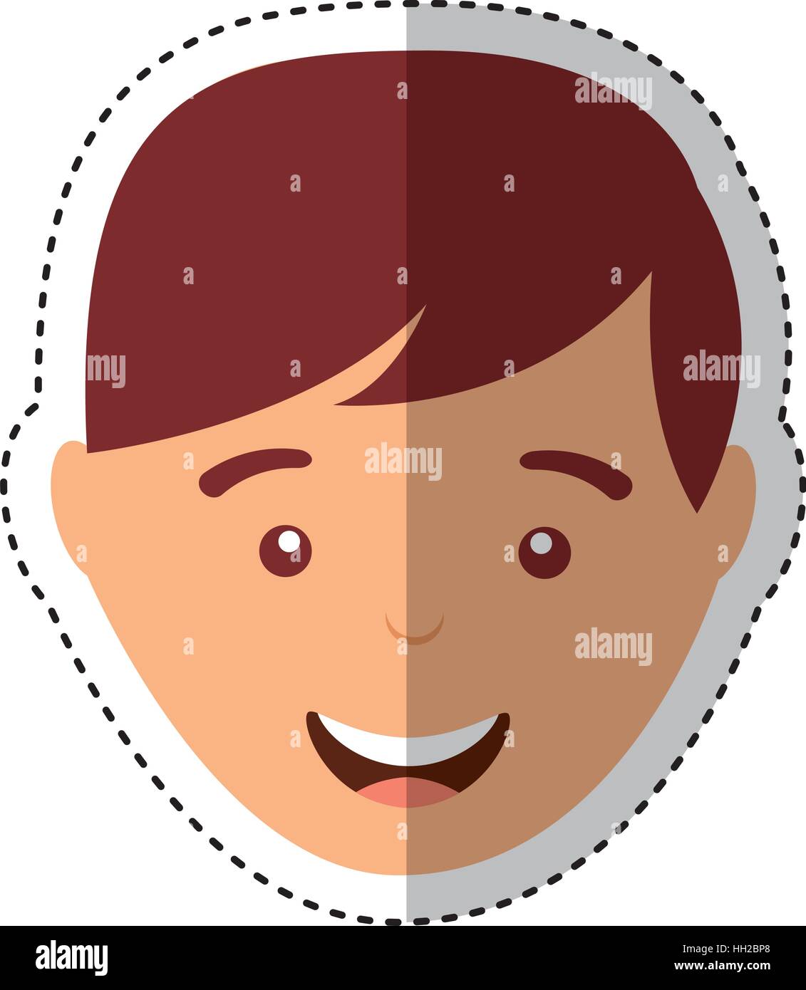 young man casual style vector illustration design Stock Vector Image ...