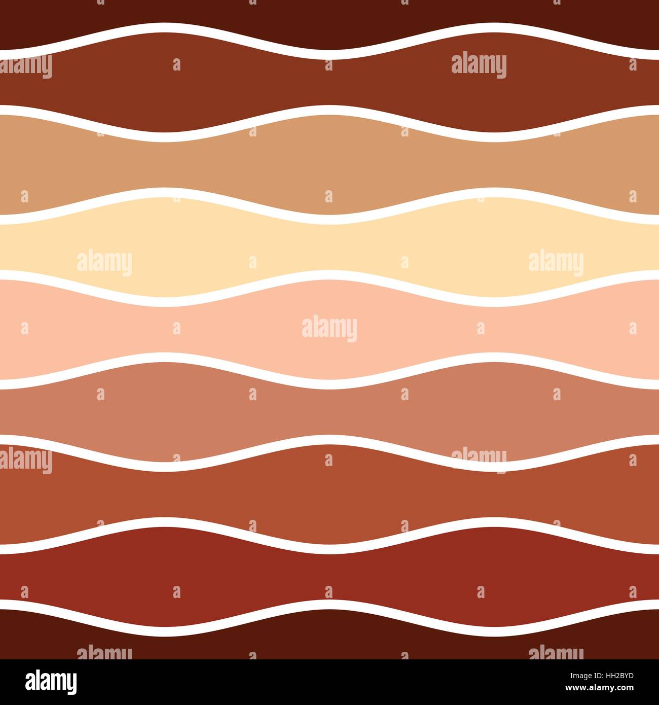 Simple repeating wave pattern tile - seamless editable vector ...