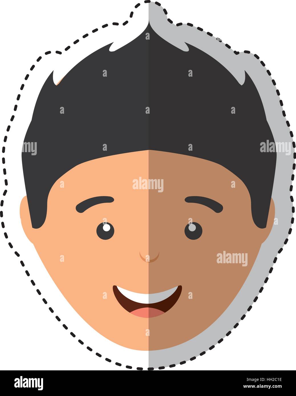 young man casual style vector illustration design Stock Vector Image ...