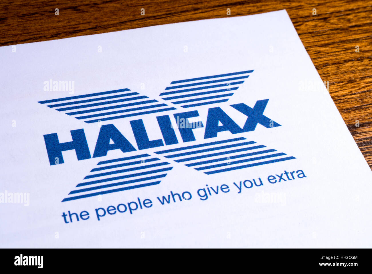 London Uk January 13th 2017 The Logo For Halifax Bank On One
