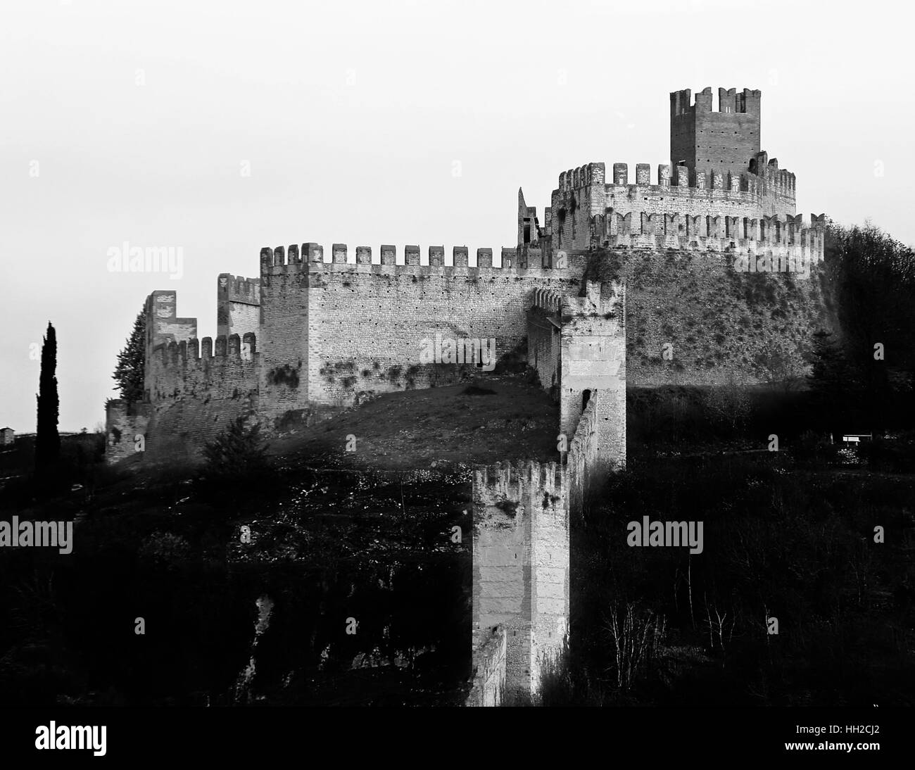 Verona city walls Black and White Stock Photos & Images - Alamy